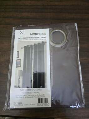 Victoria Classics McKenzie Twill Blackout Grommet Panel 42x84 Chocolate